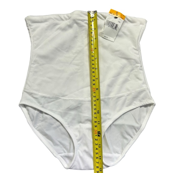 MAIDENFORM womens white panty shapewear high rise brief FL1854 size S NWT - Picture 2 of 4